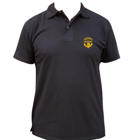 Schwarzes Kurzarm-Poloshirt Marinetruppen - Patrol