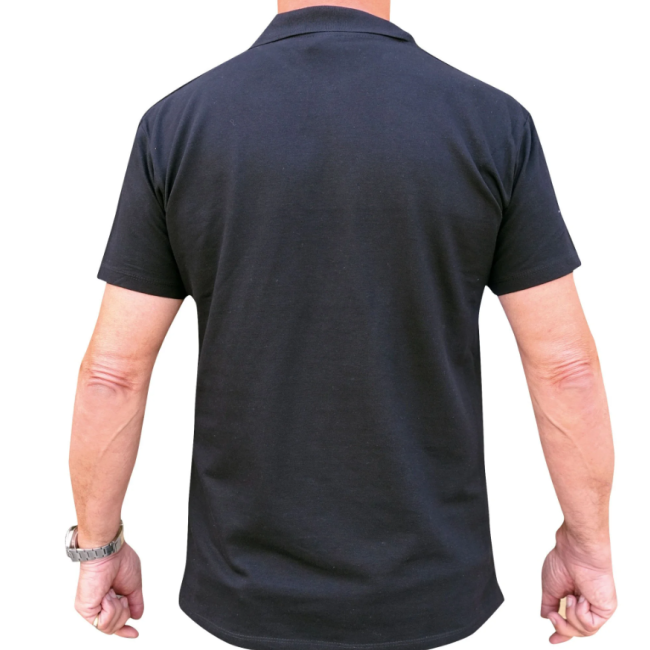 Polo noir manches courtes Para - Patrol