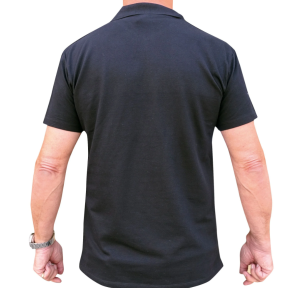 Polo noir manches courtes Para - Patrol