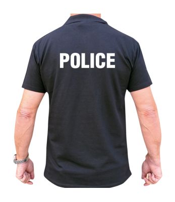 Polo noir manches courtes Police - Patrol