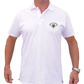 Polo blanc manches courtes Para - Patrol