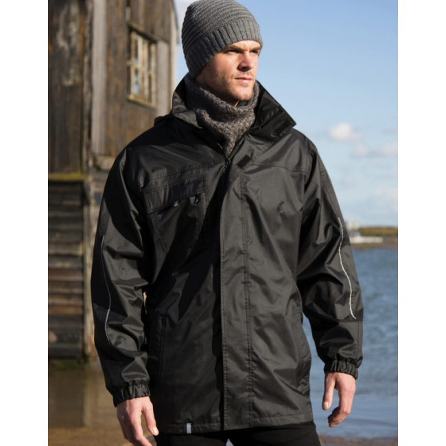 Veste softshell homme 3 en 1 noir - Result