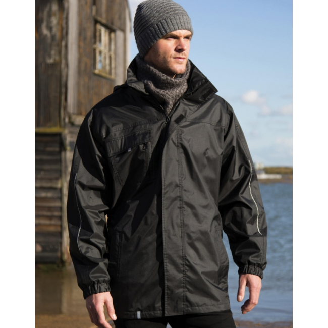Veste softshell homme 3 en 1 noir - Result