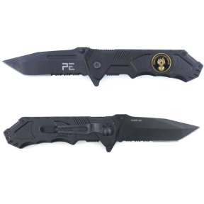 Survival Mes Rijkspolitie GM zwart met holster - Patrol