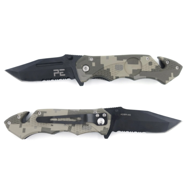 Couteau Survival camouflage avec étui - Patrol