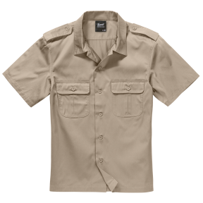 US shirt korte mouwen beige - Brandit