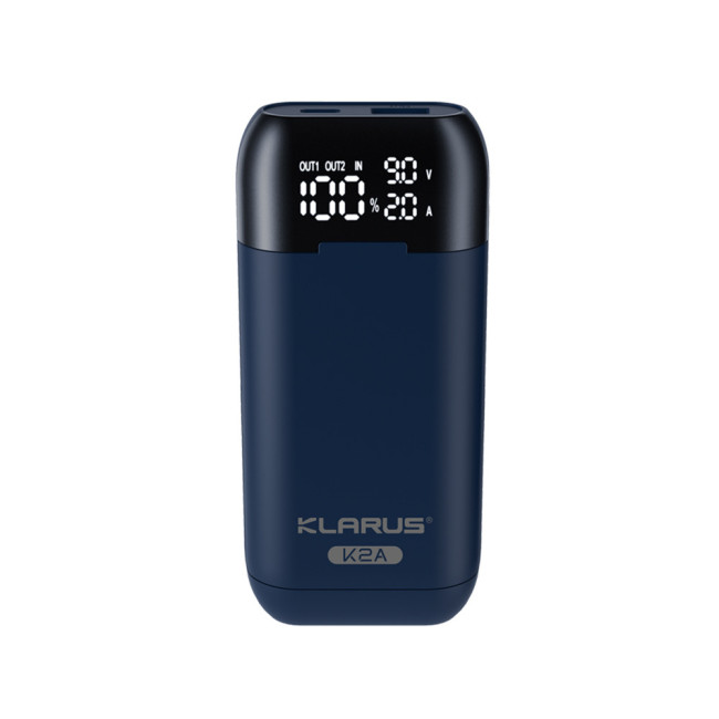 3-in-1 Doppelladegerät K2A für wiederaufladbare Batterien 21700 / 20700 / 18650 - Klarus