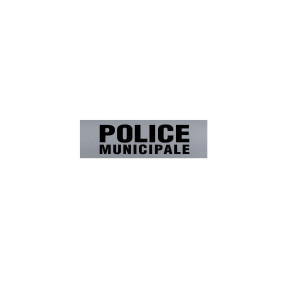 Bandeau rétroréfléchissant fond gris Police Municipale 15,5 x 4,5 cm - Patrol Equipement