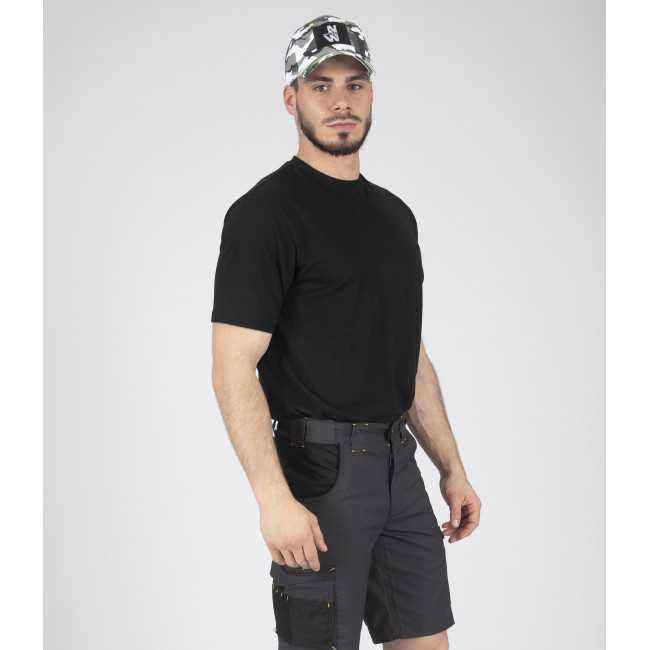 KURZARM-ARBEITS-T-SHIRT DUCK SCHWARZ - NORTH WAYS
