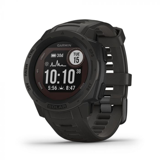 GPS Multi-functies horloge Instinct Solar grijs grafiet - Garmin