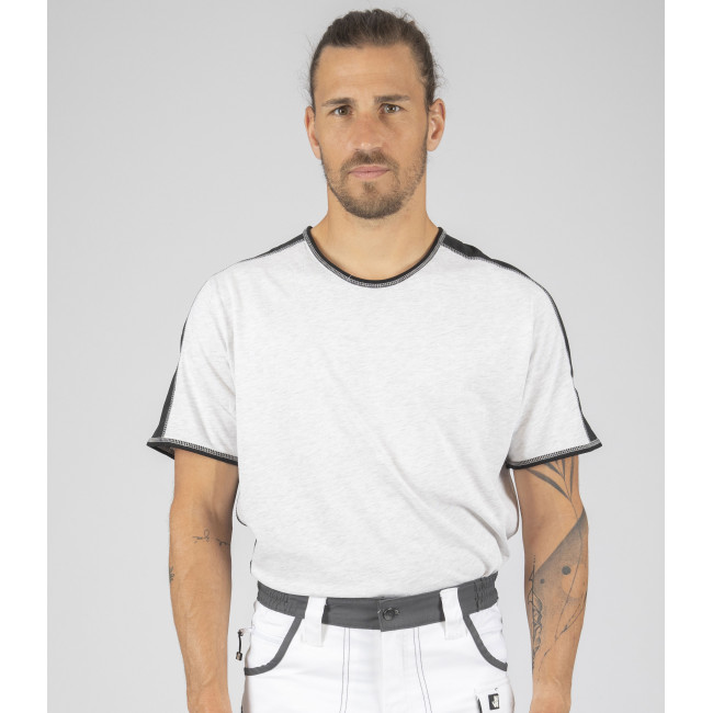 Tee-shirt à manches courtes pour homme Andy blanc chiné - North Ways