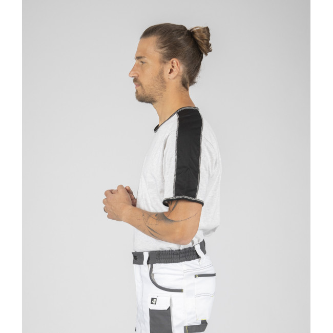 Tee-shirt à manches courtes pour homme Andy blanc chiné - North Ways