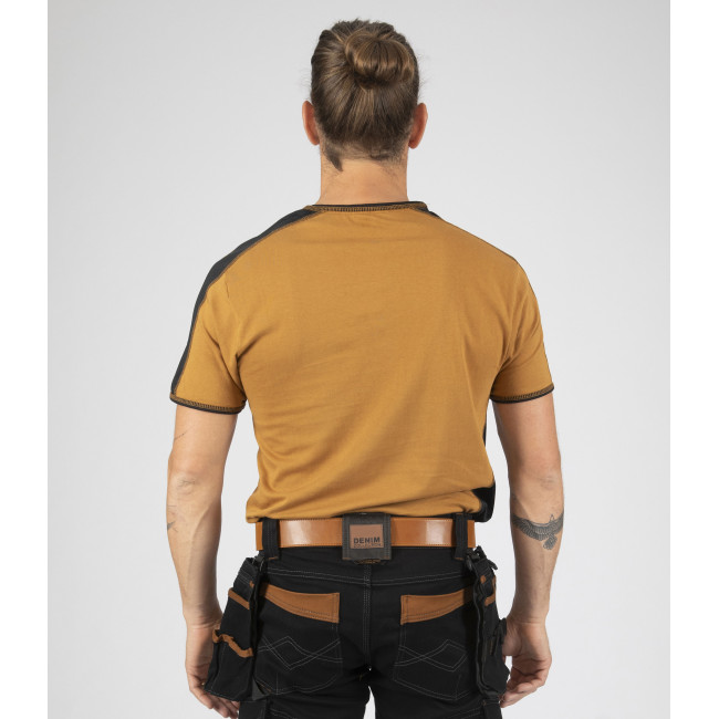 T-shirt z krótkimi rękawami dla mężczyzn Andy camel - North Ways