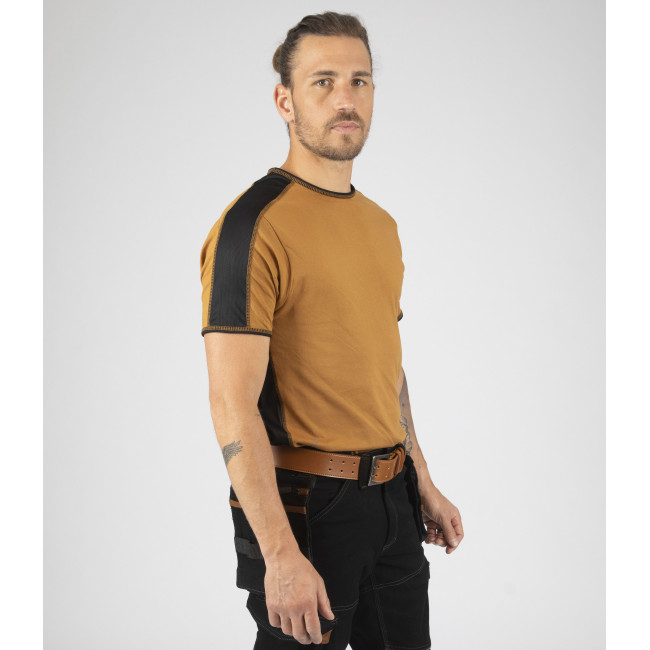 Tee-shirt à manches courtes pour homme Andy camel - North Ways