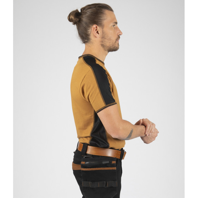 Tee-shirt à manches courtes pour homme Andy camel - North Ways
