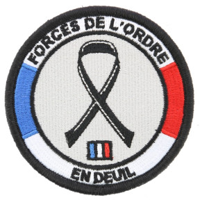 Écusson Forces de l'ordre en deuil - DMB