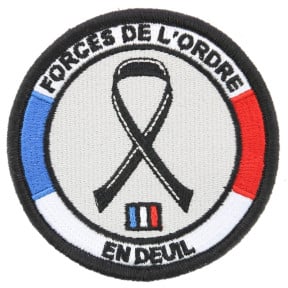 Écusson Forces de l'ordre en deuil - DMB