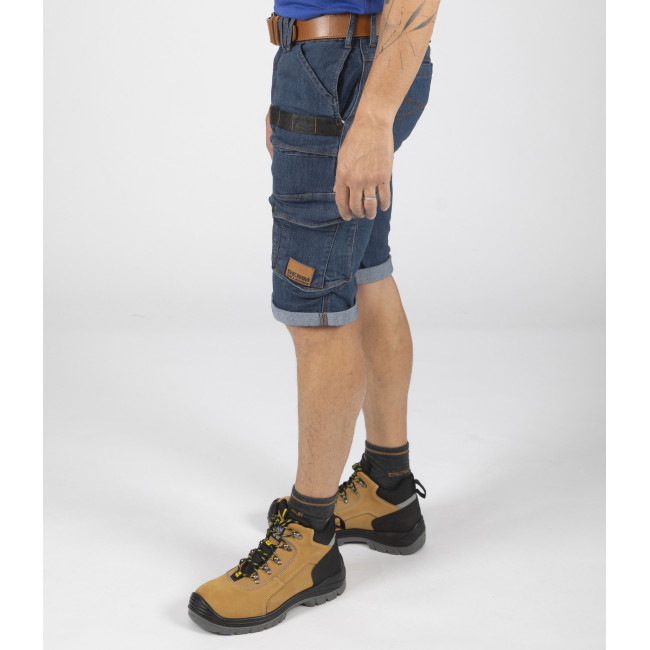Werkbermuda met meerdere zakken in denim Bolt - North Ways