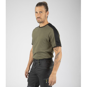 T-shirt met korte mouwen voor heren Andy khaki - North Ways
