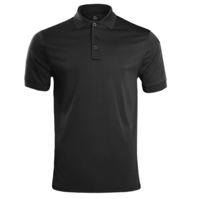 Taktisches Poloshirt STOIRM 100% Polyester schwarz - Highlander