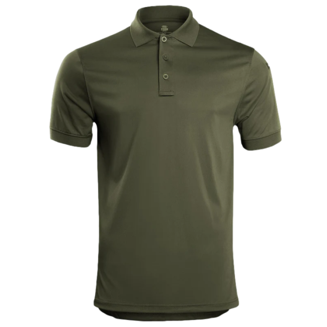 Taktisches Poloshirt STOIRM 100% Polyester olivgrün - Highlander