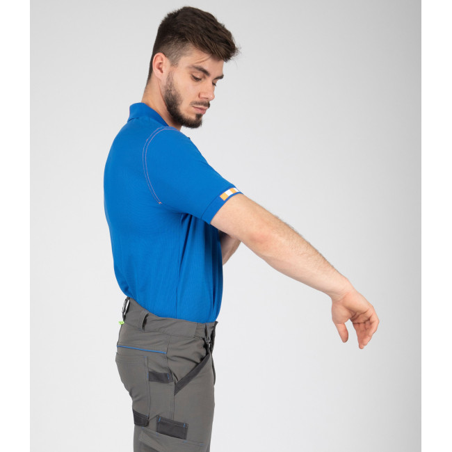 Polo de travail Beven bleu/orange - Nine Worths by North Ways