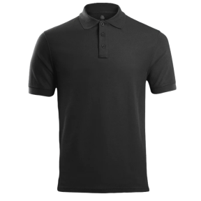 Polo tactique STOIRM polycoton noir - Highlander