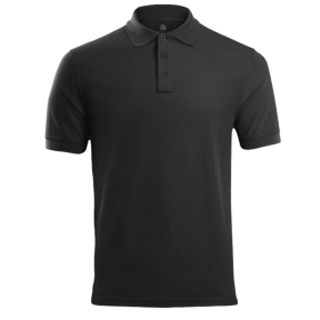 Polo tactique STOIRM polycoton noir - Highlander