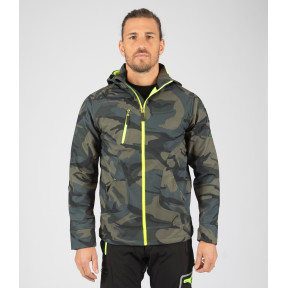 Kurtka softshell Borel woodland i żółty fluo - Nine Worths by North Ways