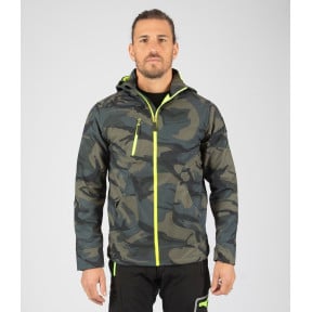 Kurtka softshell Borel woodland i żółty fluo - Nine Worths by North Ways