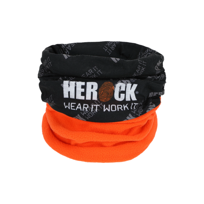 Fleece-Halswärmer Hako orange/schwarz - Herock