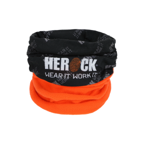 Fleece-Halswärmer Hako orange/schwarz - Herock
