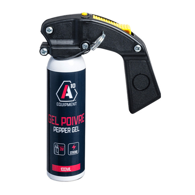 Gaz pieprzowy żel przeciwko agresji 100 mL z uchwytem - A10 Equipment