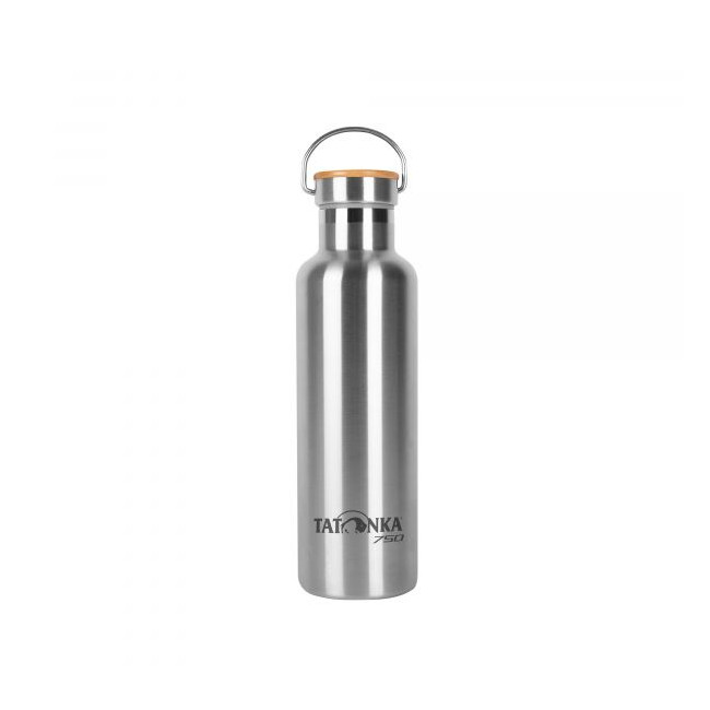 Onbreekbare thermosfles bamboe dop 750 mL - Tatonka