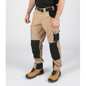 WERKBROEK ADAM BEIGE / ZWART - NORTH WAYS