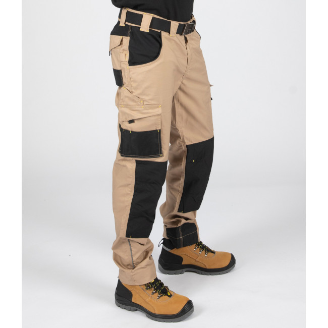 WERKBROEK ADAM BEIGE / ZWART - NORTH WAYS