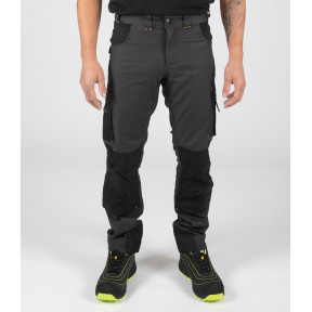 Arbeitshose ADAM - Grau/Schwarz - Nine Worths by North Ways