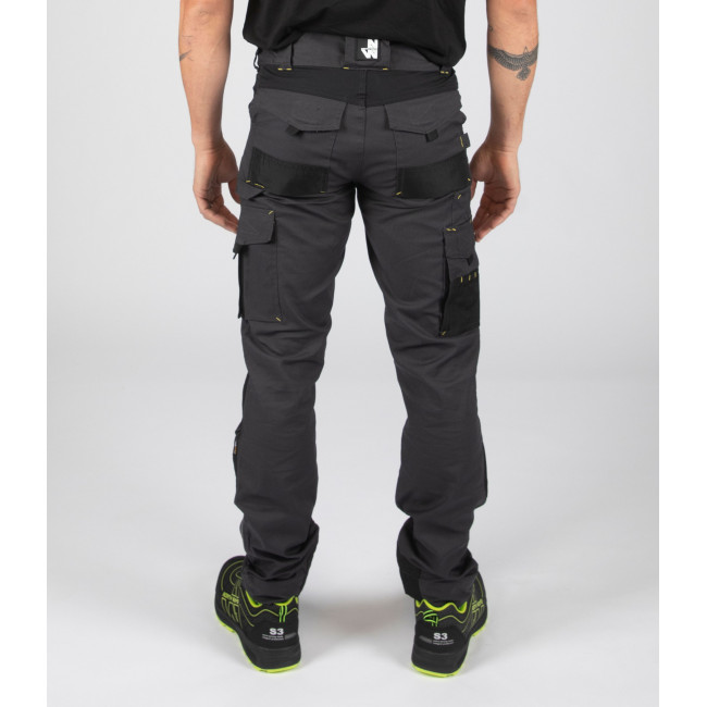 Werkbroek Adam Grijs/Zwart - Nine Worths