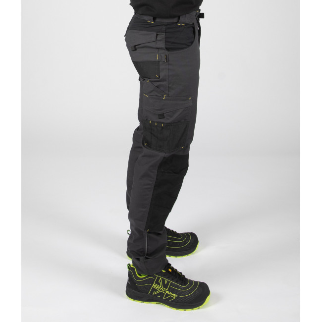 Werkbroek Adam Grijs/Zwart - Nine Worths