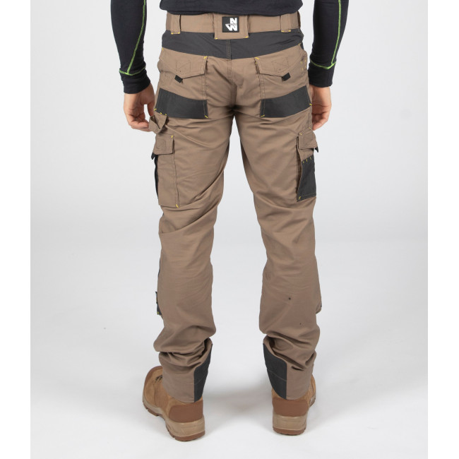 Pantalon de Travail Multipoches ADAM Brun/Anthracite - North Ways
