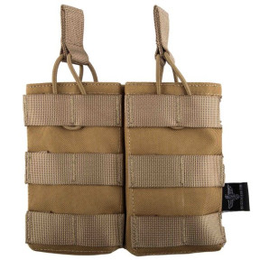 Porte chargeur double 5.56 action coyote - Invader Gear