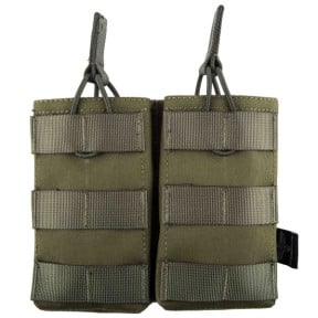 Porte chargeur double 5.56 action vert OD - Invader Gear