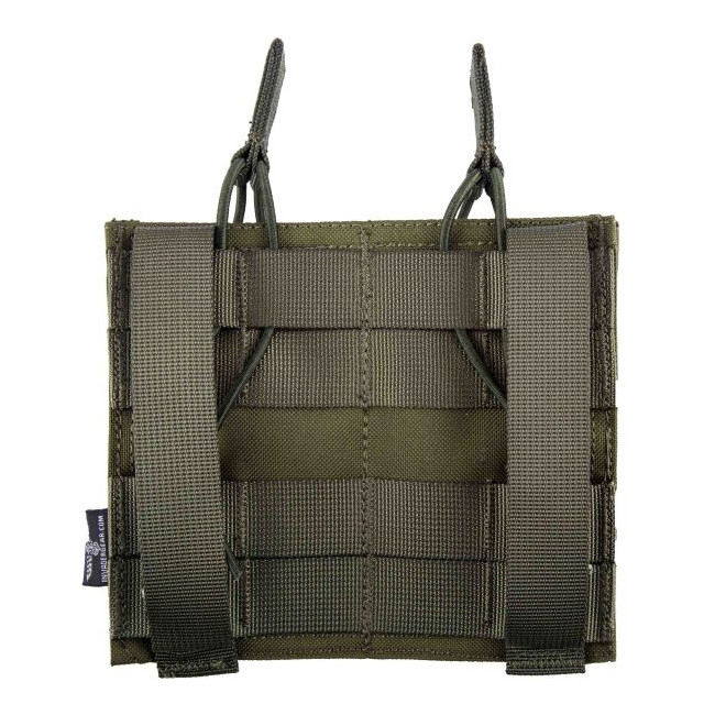 Porte chargeur double 5.56 action vert OD - Invader Gear