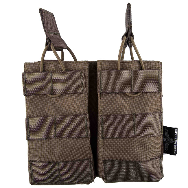 Podwójny uchwyt na magazynek 5.56 action zielony ranger - Invader Gear