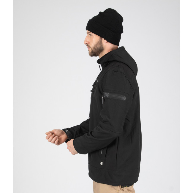 SOFTSHELL JAS FLORES ZWART - North Ways