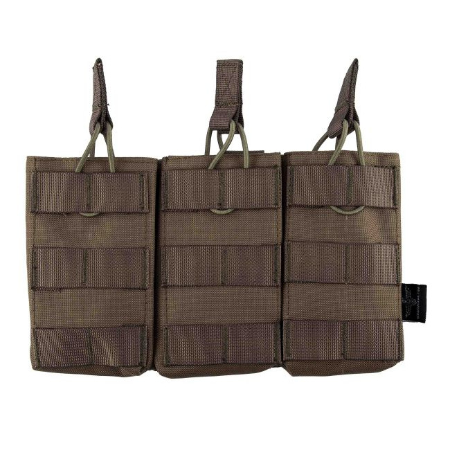 Potrójny uchwyt na magazynek 5.56 Action zielony ranger - Invader Gear
