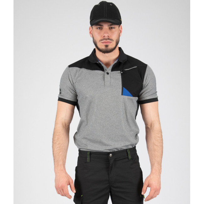POLO ROBOCZE HORTEN CZARNE / SZARE CHI - Nine Worths by North Ways