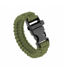 Bracelet de survie avec sifflet Vert OD - TOE