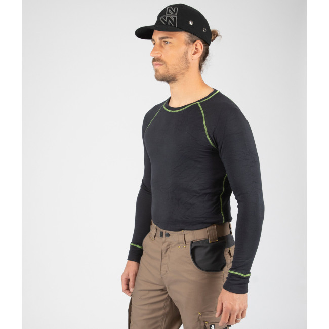 WERK ONDERPULLOVER FERBER ZWART - Nine Worths by North Ways