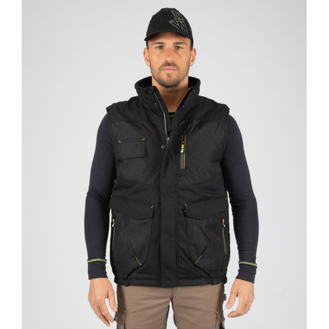 GILET SANS MANCHE ALI NOIR - Nine Worths by North Ways